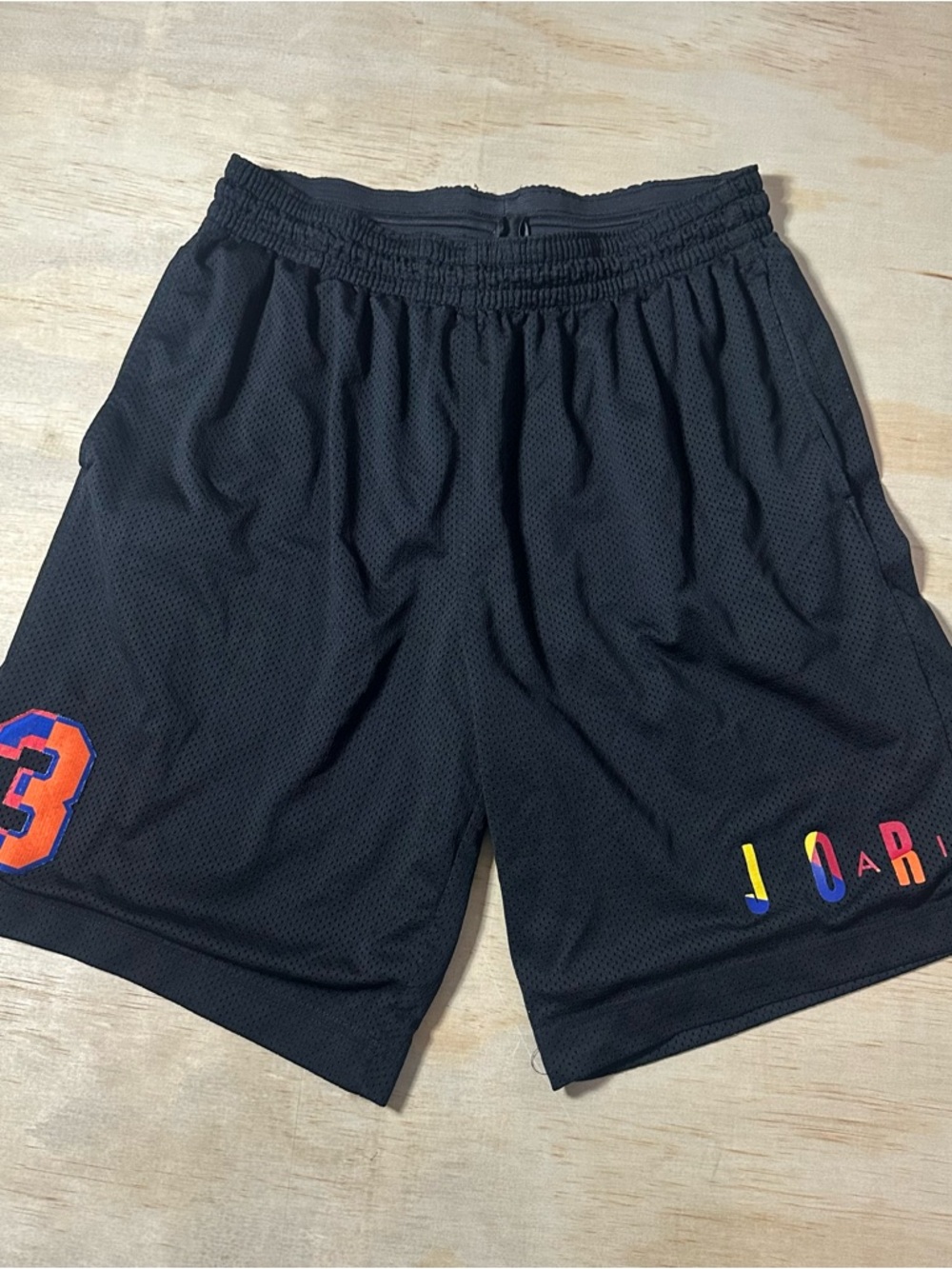 Nike Air Jordan Shorts DNA Mens XL Basketball Mesh Black Multi 90s Lakers Kobe